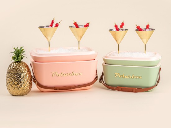 Lada frigorifica, 20L, "Gold", Coral - Gold - Polarbox
