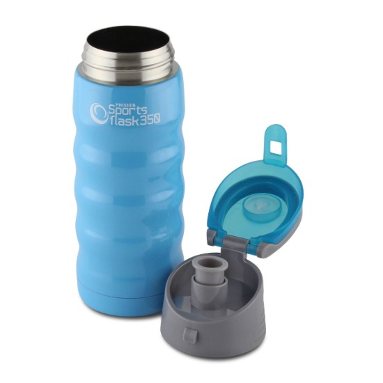 Termos inox, 350 ml, "Pioneer", Blue - Grunwerg