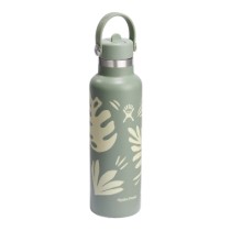 Sticla termos, inox, 620ml, "Standard Straw", Botanical Bliss - Hydro Flask Sticla termos, inox, 620ml, "Standard Straw", Botanical Bliss - Hydro Flask
