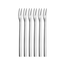 Set 6 furculite pentru cocktail, otel inoxidabil, 12,5 cm, "Nuova" - WMF