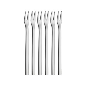 Set 6 furculite pentru cocktail, otel inoxidabil, 12,5 cm, "Nuova" - WMF
