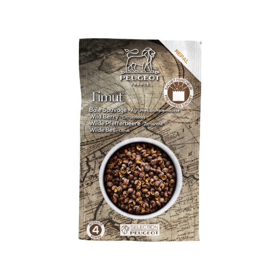 Set 4 pliculete piper salbatic nepalez 4x10g, "Timut" - Peugeot