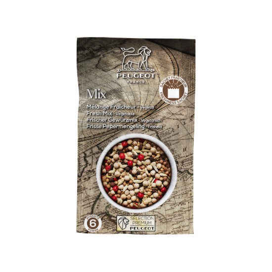 Set 3 pliculete amestec de piper pentru peste 3x20g, "Mix" - Peugeot