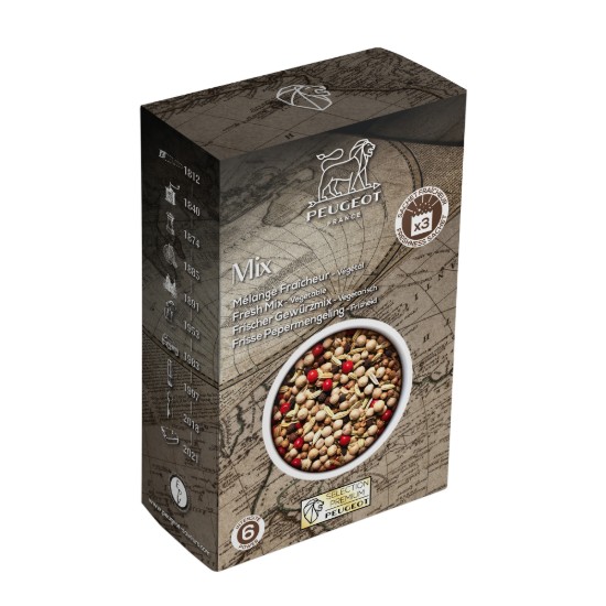 Set 3 pliculete amestec de piper pentru peste 3x20g, "Mix" - Peugeot