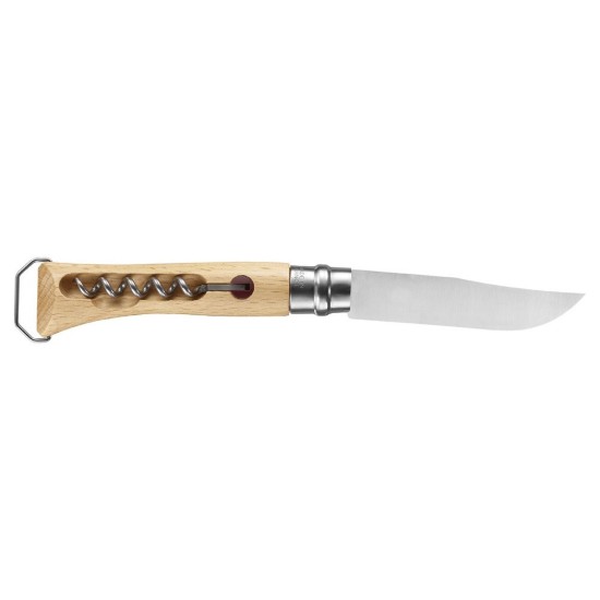 Cutit de buzunar N°10 cu tirbuson si teaca , inox, 10cm - Opinel