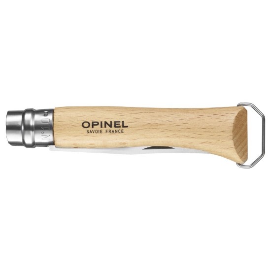 Cutit de buzunar N°10 cu tirbuson si teaca , inox, 10cm - Opinel