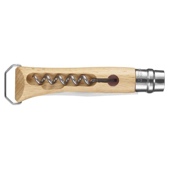 Cutit de buzunar N°10 cu tirbuson si teaca , inox, 10cm - Opinel