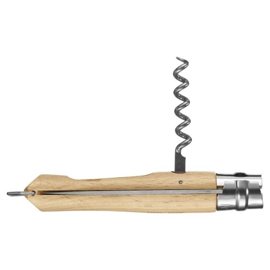 Cutit de buzunar N°10 cu tirbuson si teaca , inox, 10cm - Opinel