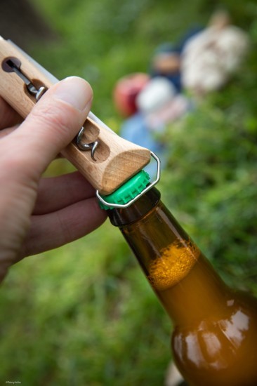 Cutit de buzunar N°10 cu tirbuson si teaca , inox, 10cm - Opinel