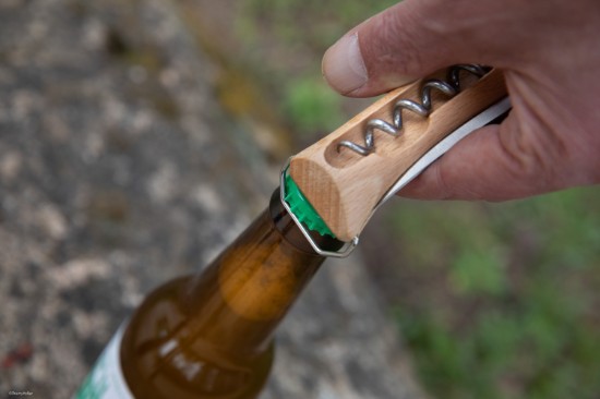 Cutit de buzunar N°10 cu tirbuson si teaca , inox, 10cm - Opinel