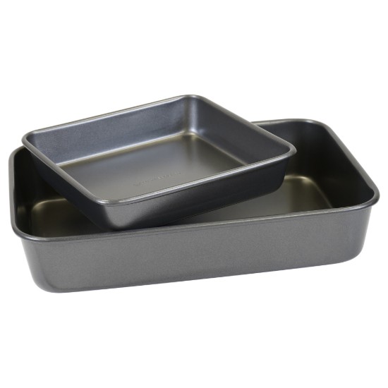 Set 2 tavi pentru cuptor, otel-carbon, “MasterClass” - Kitchen Craft