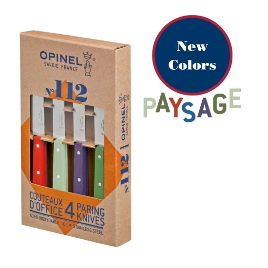Set cutite N°112, 4 piese, "Les Essentiels", Paysage - Opinel