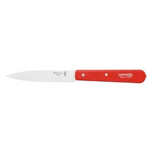 Cutit pentru decojit N°112, inox, 10cm, "Les Essentiels", Red- Opinel