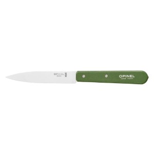 Cutit pentru decojit N°112, inox, 10cm, "Les Essentiels", Green - Opinel