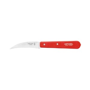 Cutit pentru decojit N°114, inox, 7cm, "Les Essentiels", Red - Opinel