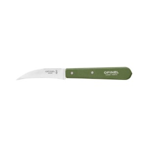 Cutit pentru decojit N°114, inox, 7cm, "Les Essentiels", Green - Opinel