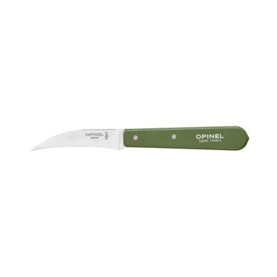 Cutit pentru decojit N°114, inox, 7cm, "Les Essentiels", Green - Opinel