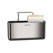 Suport accesorii de bucatarie, 2 compartimente, inox - simplehuman