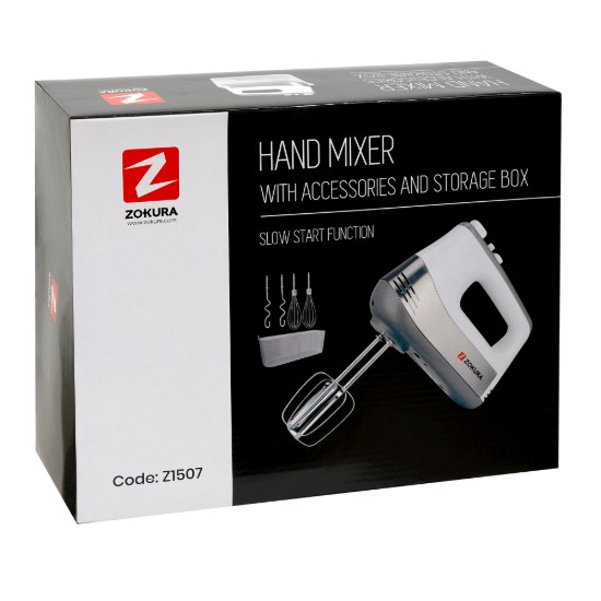 Mixer de mana cu 5 trepte de viteza, 500W - Zokura