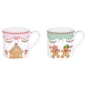 Set 2 cani portelan, 300ml, 