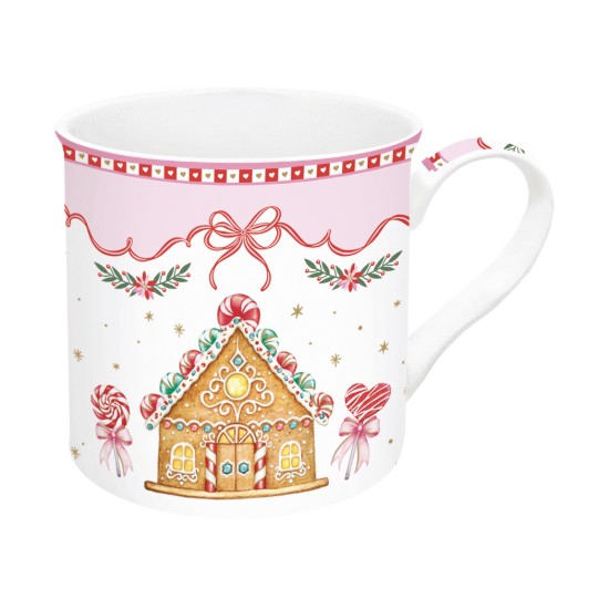 Set 2 cani portelan, 300ml, "Sweet Christmas" - Nuova R2S