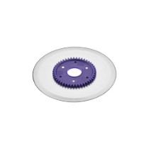 Lama circulara neteda sunca/carnati, cu angrenaj albastru, inox - Ritter