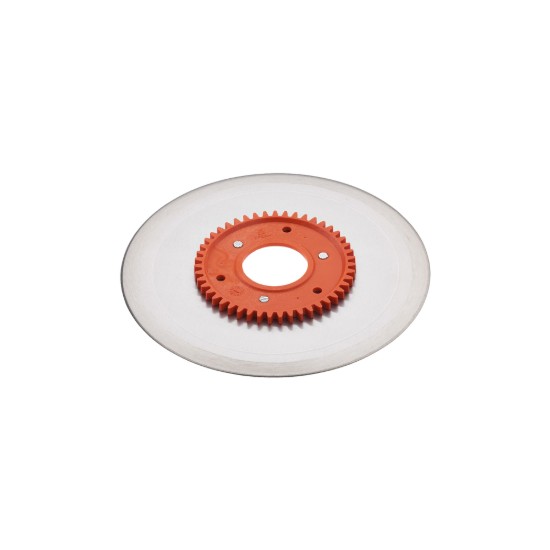 Lama circulara neteda sunca/carnati, cu angrenaj portocaliu, inox - Ritter