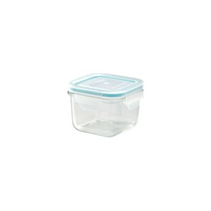 Caserola patrata, sticla, 210ml, Albastru - Glasslock
