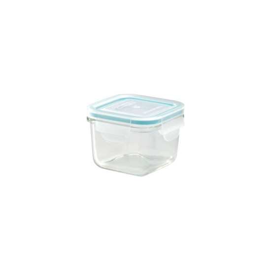 Caserola patrata, sticla, 210ml, Albastru - Glasslock