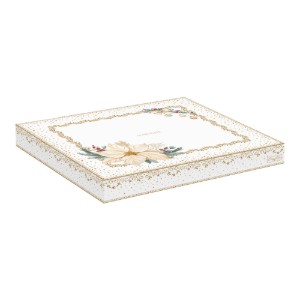 Farfurie sticla, 27cm, "White Elegance" - Nuova R2S