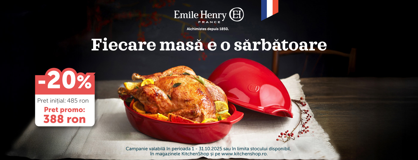 Campanie discount EmileHenry vas de gatit pasare octombrie