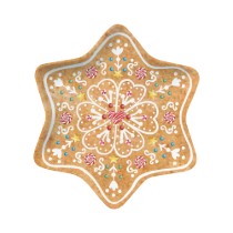 Platou stea, portelan, 22,5 x 22,5 cm, "Sweet Christmas" - Nuova R2S