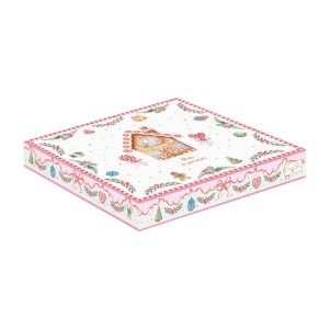 Platou stea, portelan, 22,5 x 22,5 cm, "Sweet Christmas" - Nuova R2S