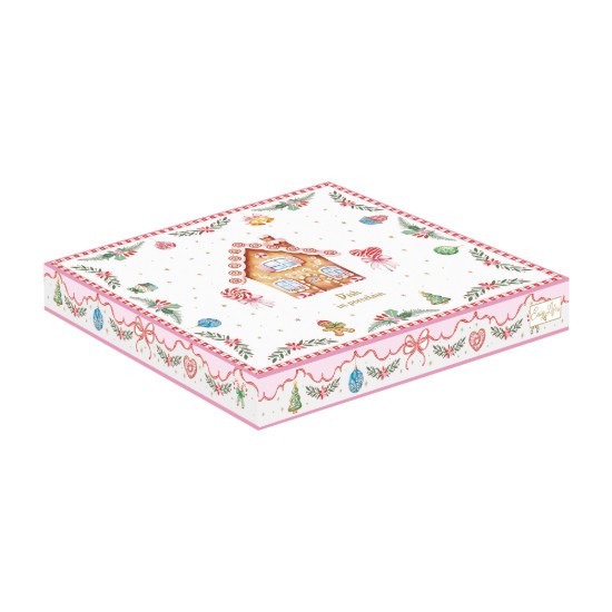 Platou stea, portelan, 22,5 x 22,5 cm, "Sweet Christmas" - Nuova R2S