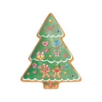 Platou portelan forma brad, 25,5 x 20,5 cm, "Sweet Christmas" - Nuova R2S