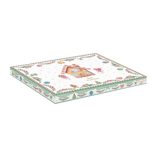 Platou portelan forma brad, 25,5 x 20,5 cm, "Sweet Christmas" - Nuova R2S