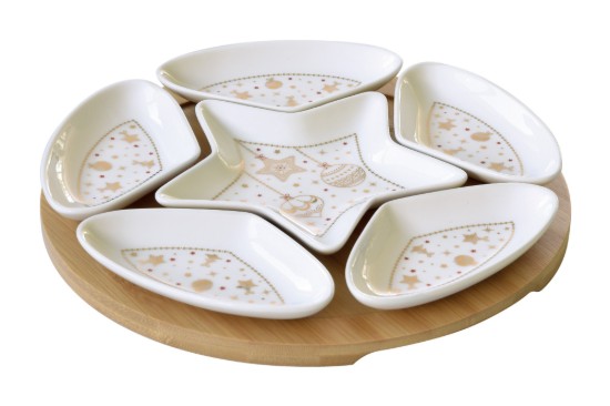 Set servire aperitive, 7 piese, "Christmas Lights" - Nuova R2S