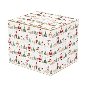 Ceainic portelan, cu model embosat, 850ml, "Let it Snow" - Nuova R2S