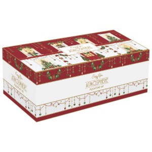 Set servire aperitive 4 piese, cu suport bambus, "Festive Avenue" - Nuova R2S