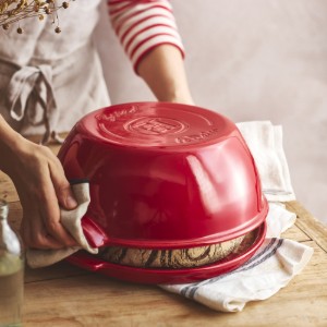 Vas pentru paine, ceramica, 30cm, Burgundy - Emile Henry