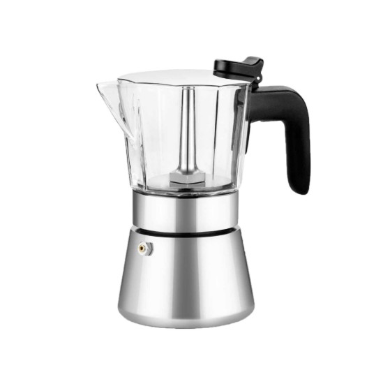 Cafetiera inox/sticla, 170ml, "Flavour Crystal" - BRA