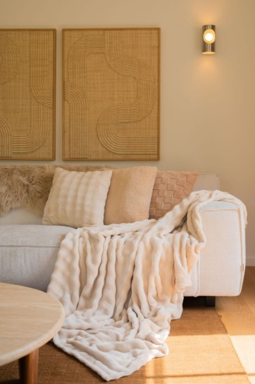 Patura, 150 x 200 cm, Ivory - Tiseco