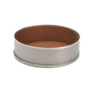 Forma de copt perforata, cu hartie de copt inclusa, 24 cm, inox - de Buyer