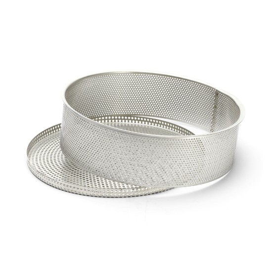 Forma de copt perforata, cu hartie de copt inclusa, 24 cm, inox - de Buyer