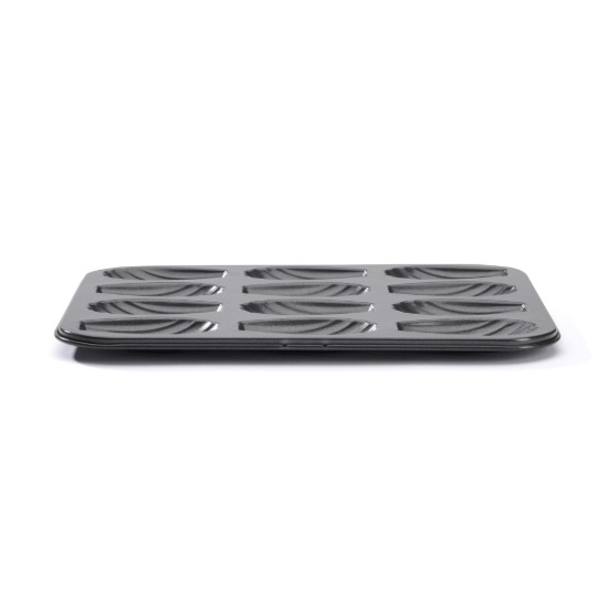 Tava pentru madlene, 12 compartimente, 26 x 20 cm, otel - de Buyer