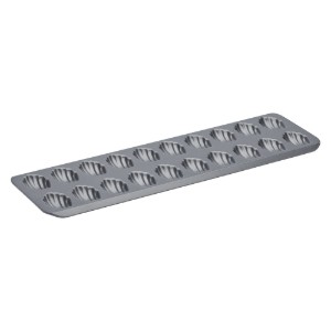 Tava pentru mini-madlene, 20 compartimente, 40 x 12 cm, otel - de Buyer