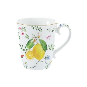 Cana portelan, 275ml, "Fleurs et Citrons" - Nuova R2S