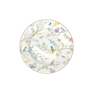 Farfurie, portelan, 19cm, "Birds Melody" - Nuova R2S