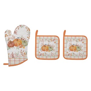 Set manusa bucatarie si 2 suporturi vase "Harvest - Easy Life