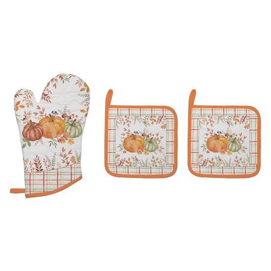 Set manusa bucatarie si 2 suporturi vase "Harvest - Easy Life